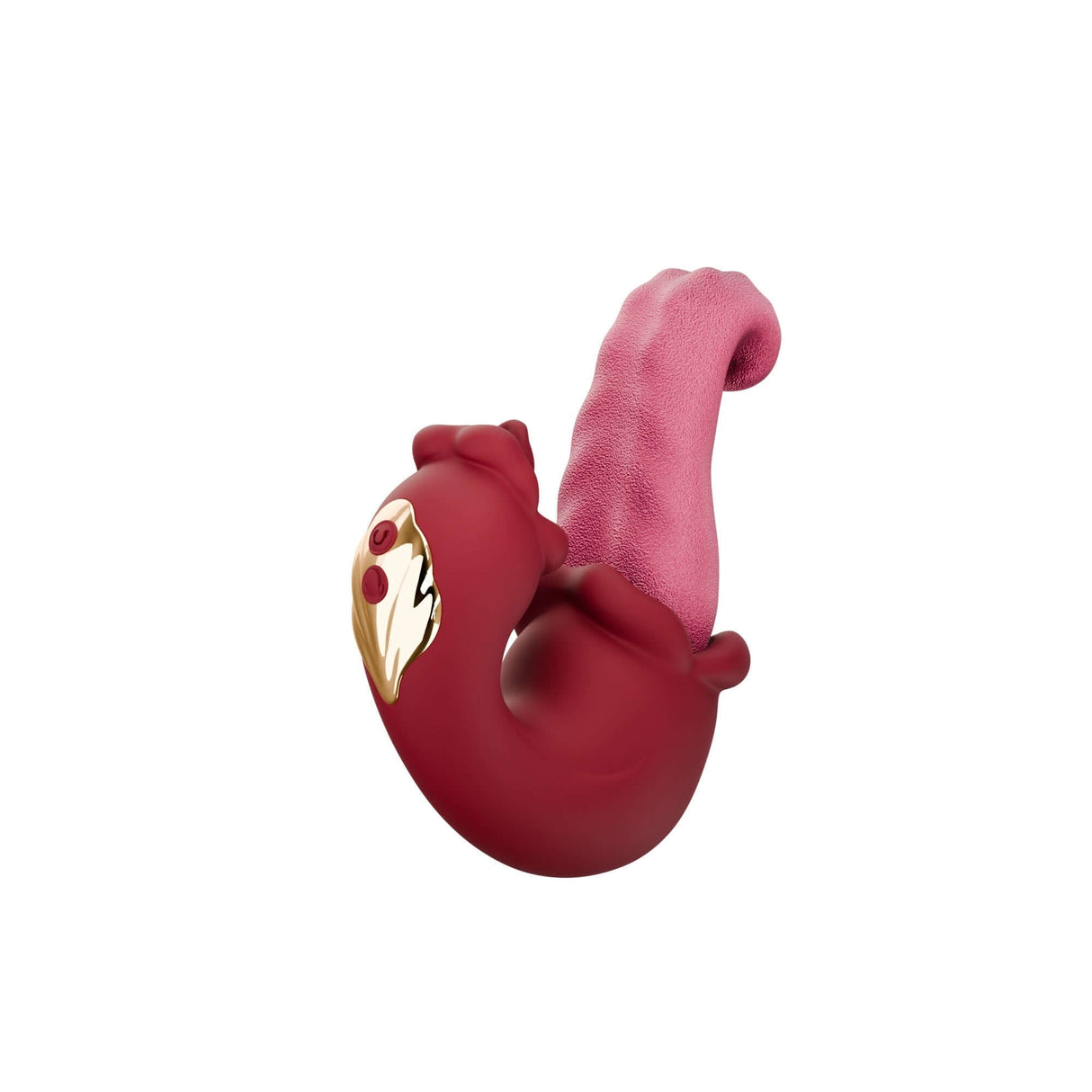 Wet Smooches Mouth Licking Tongue Vibrator featuring a realistic tongue design and innovative shape for pleasurable sensations.