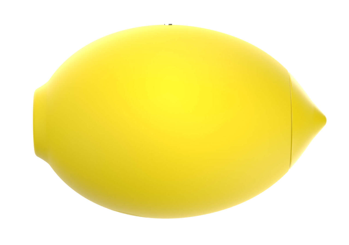 Lemonaire True Suction Massager Yellow in a vibrant lemon shape for innovative pleasure.