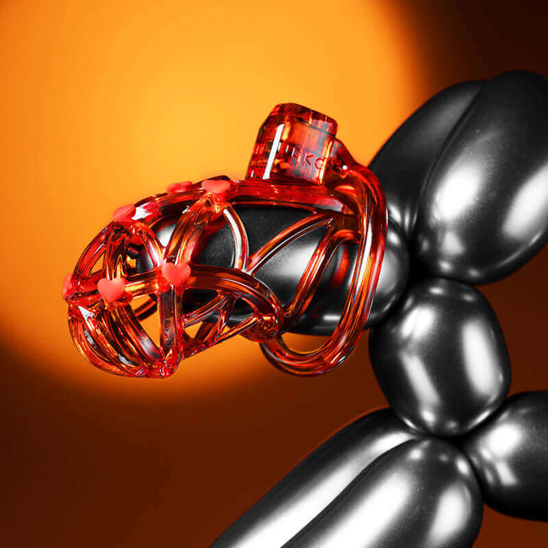UPKO UPKO Caged Beast Male Chastity Device Kit Orange at $68.99