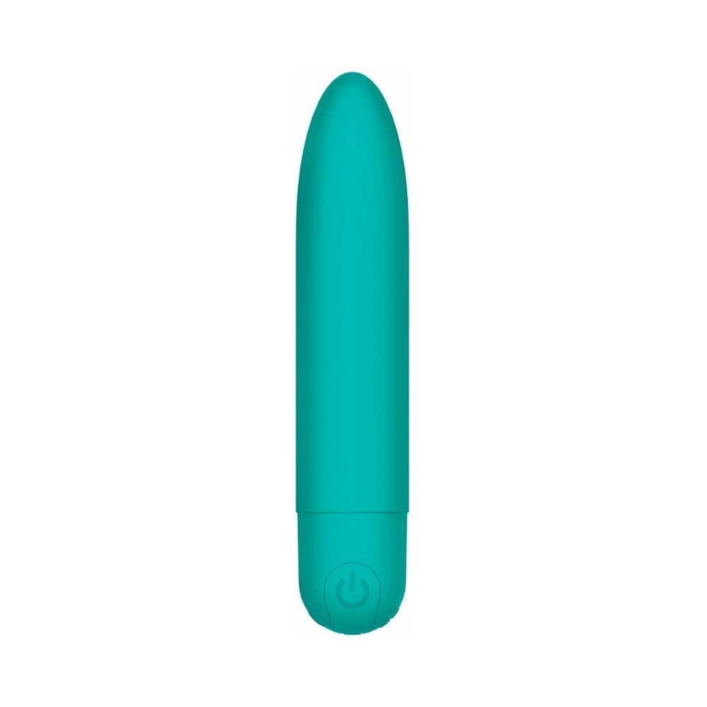 Me You Us Signature The Classic Bullet Teal compact vibrator with a vivid teal finish for targeted pleasure.