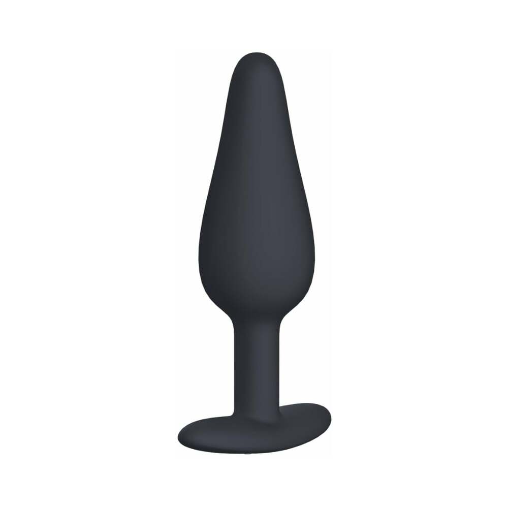 Me You Us Signature The Vibrating Plug Black shown in sleek black design for enhanced pleasure.