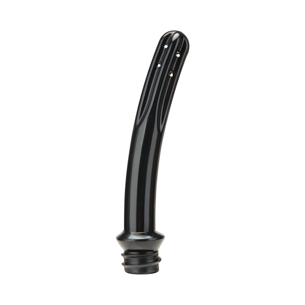 B-Vibe Essentials Enema Douche With Nozzle 310 mL Black nozzle for comfortable insertion and hygiene.