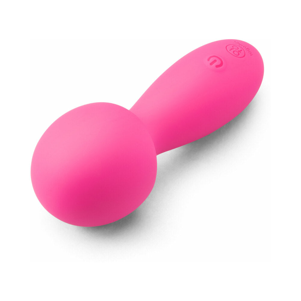 Together Spark On The Go Mini Wand Vibrator in pink, compact design for convenient pleasure.