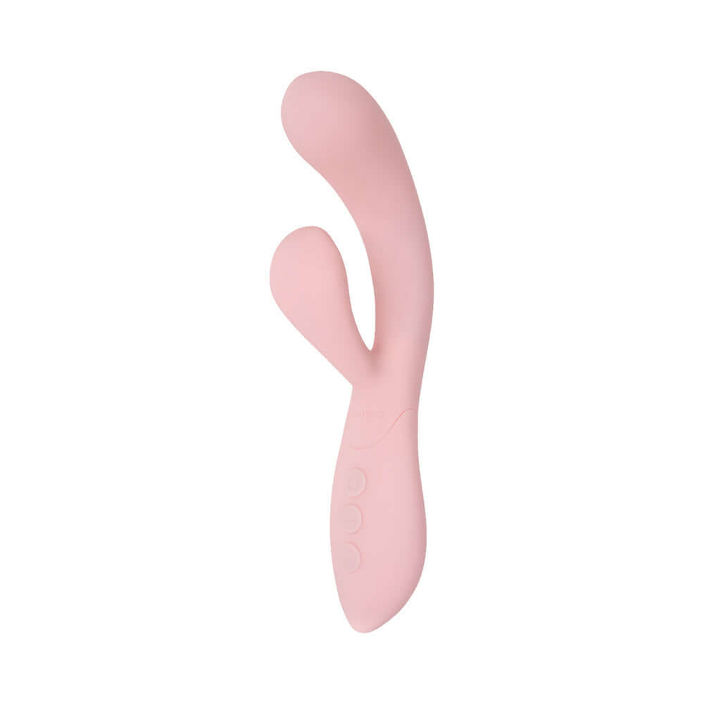 Camtoyz Flexicurve Ergonomic Rabbit Vibrator in soft pink with dual-action stimulation features.