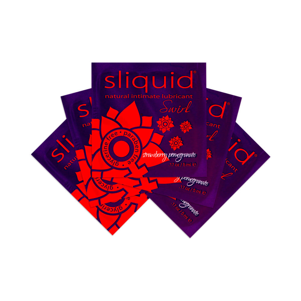 Sliquid Swirl Strawberry Pomegranate Lube Pillow Packs