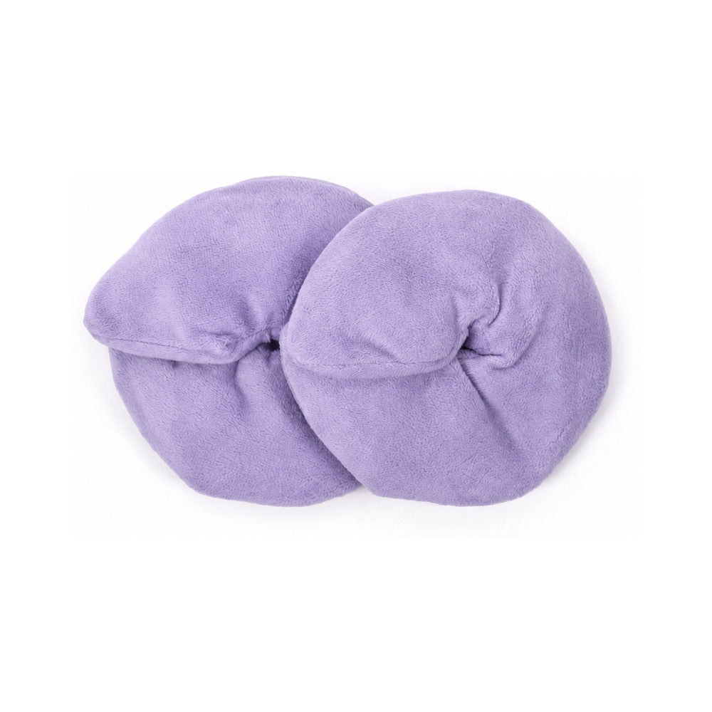 UVA Hot & Cold Breast Compresses Gel Packs in soft lavender fabric for soothing relief during pregnancy and breastfeeding.