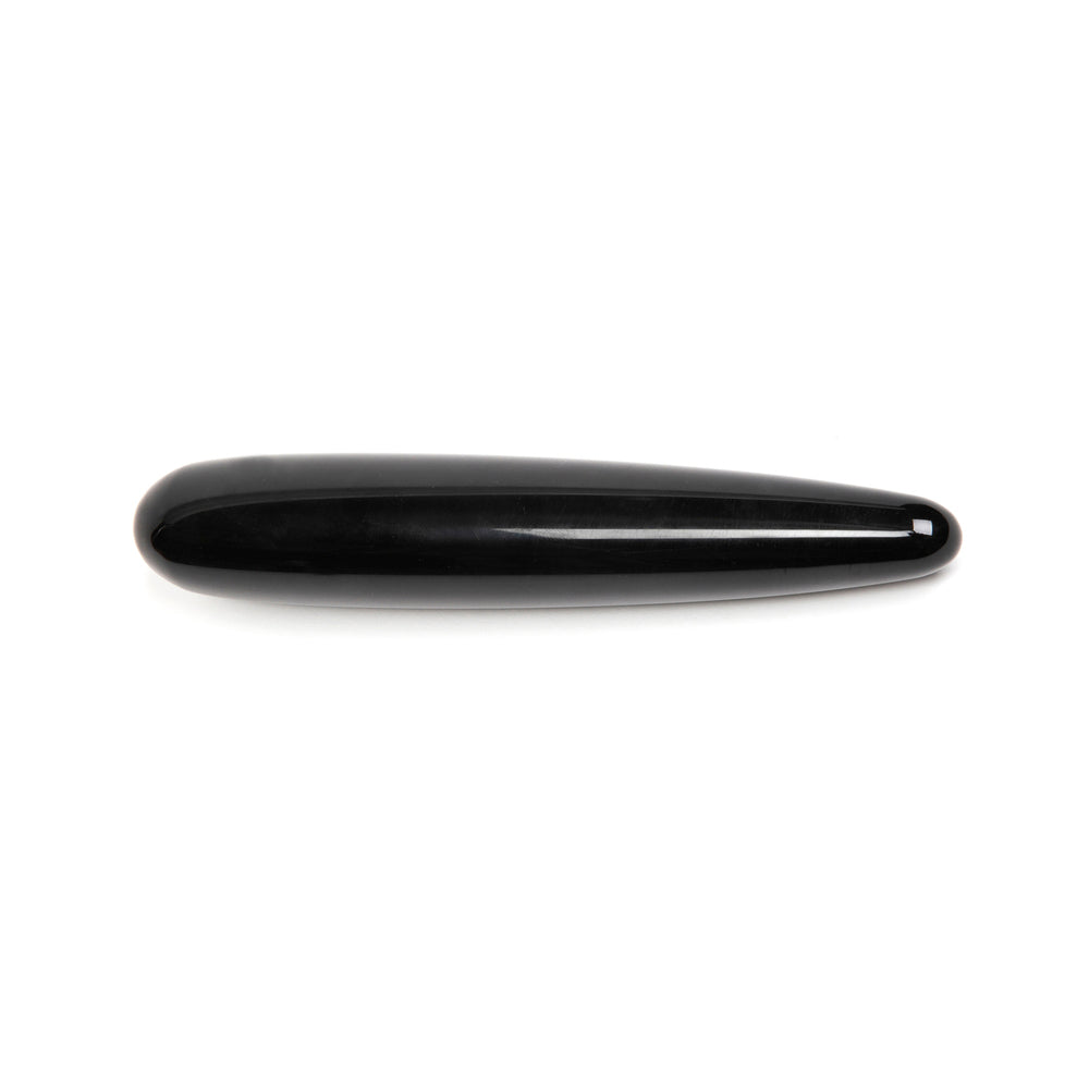 Chakrubs Xaga Slim Non-Phallic Dildo, sleek black design for internal pleasure, ideal for beginners.