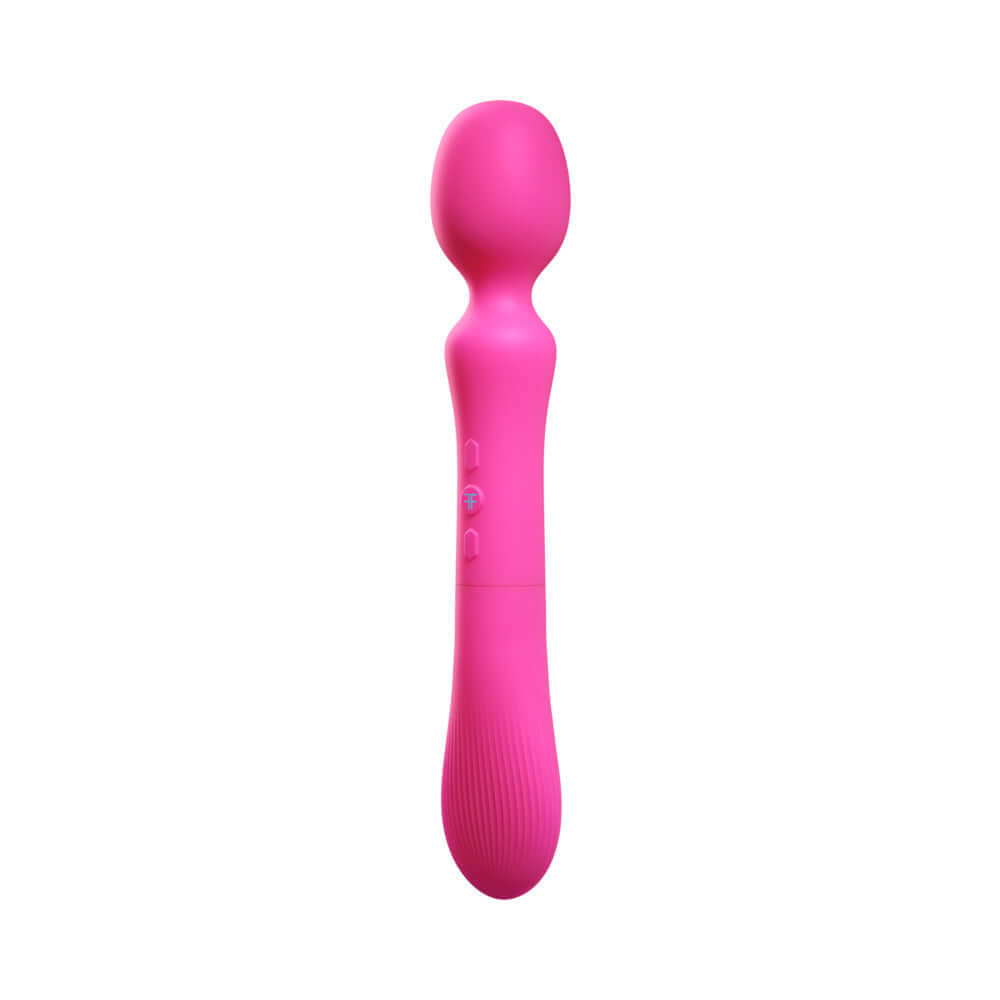 Femmefunn Solia Wand Vibrator Pink, a smooth and ergonomic massager for deep relaxation and pleasure.