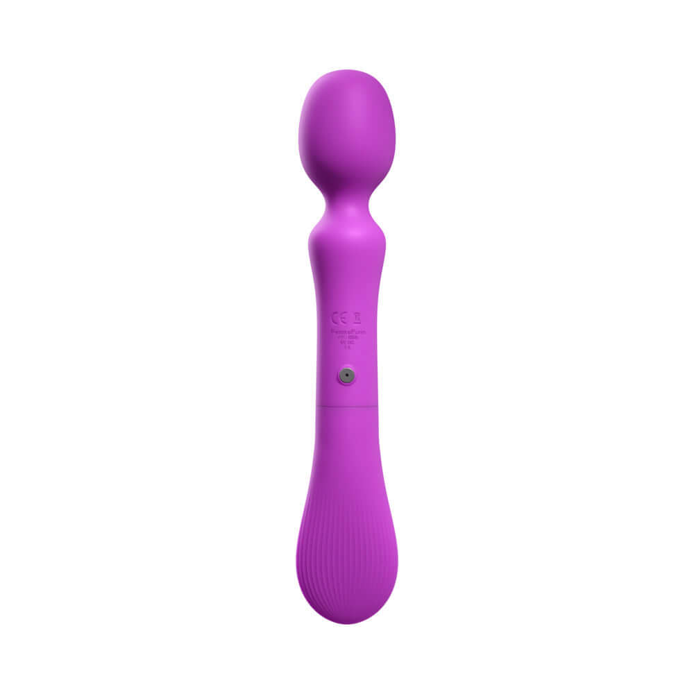 Femmefunn Solia Wand Vibrator Purple - elegant wand vibrator with broad head for full-body pleasure.