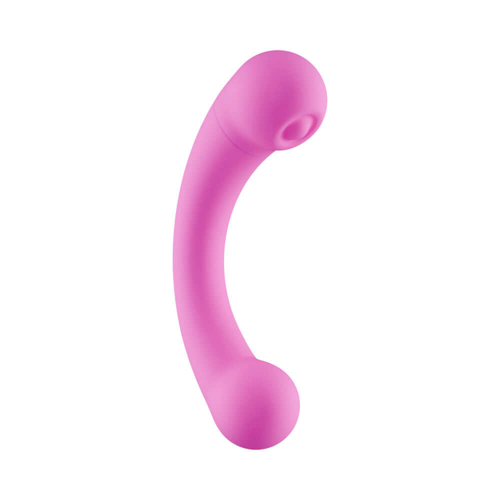Femmefunn Aluna Mini Pink Bullet Vibrator in a smooth ergonomic design for targeted stimulation.
