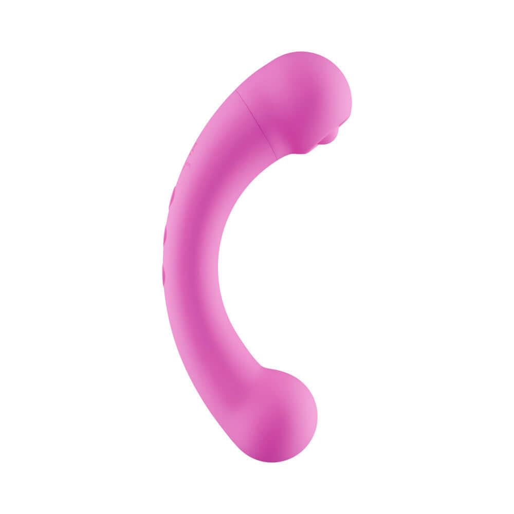 Femmefunn Aluna Mini Pink Bullet Vibrator side view showcasing its sleek design and compact size.