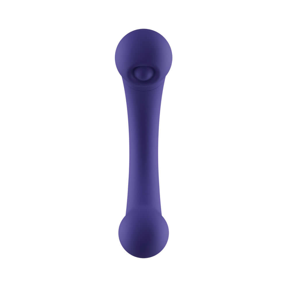 Femmefunn Aluna Mini Vibrator Dark Purple, compact pleasure toy for focused stimulation, palm-sized design.