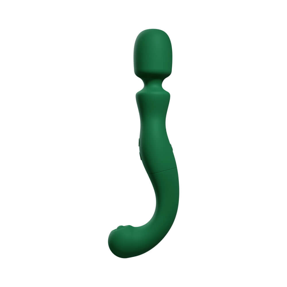 Femmefunn Naya Wand Vibrator Dark Green, offering sleek design and powerful sensation for ultimate pleasure.