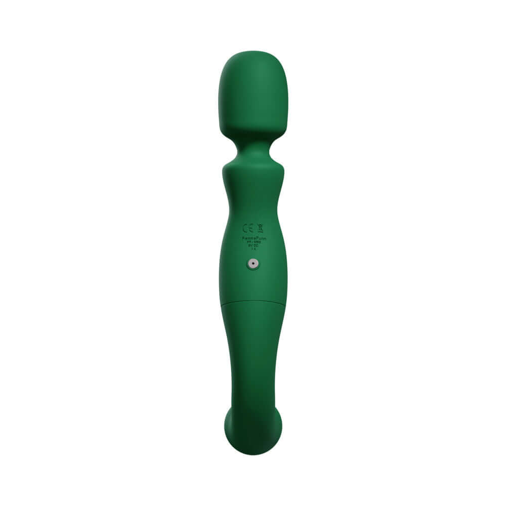 Femmefunn Naya Wand Vibrator Dark Green displaying a modern design for full-body pleasure.