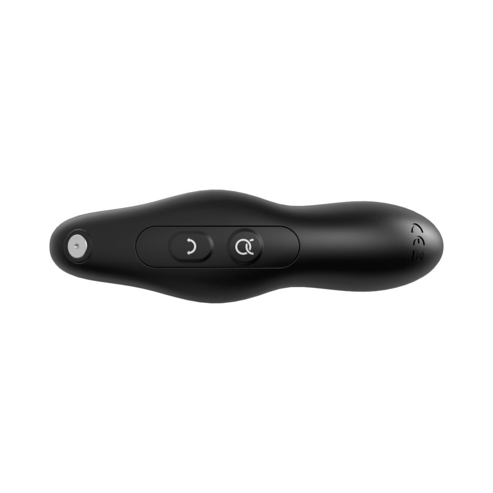Forto Flex Pro Anal Toy in Black showcasing sleek design and user-friendly controls.