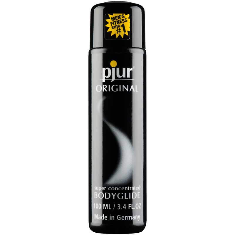 Pjur Original Concentrated Silicone Personal Lubricant 3.4 Oz bottle with sleek design and luxurious branding