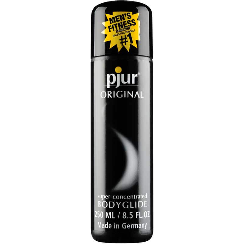 Pjur Original Concentrated Silicone Personal Lubricant 8.5 Oz bottle, super concentrated bodyglide, 250 ML, Made in Germany.