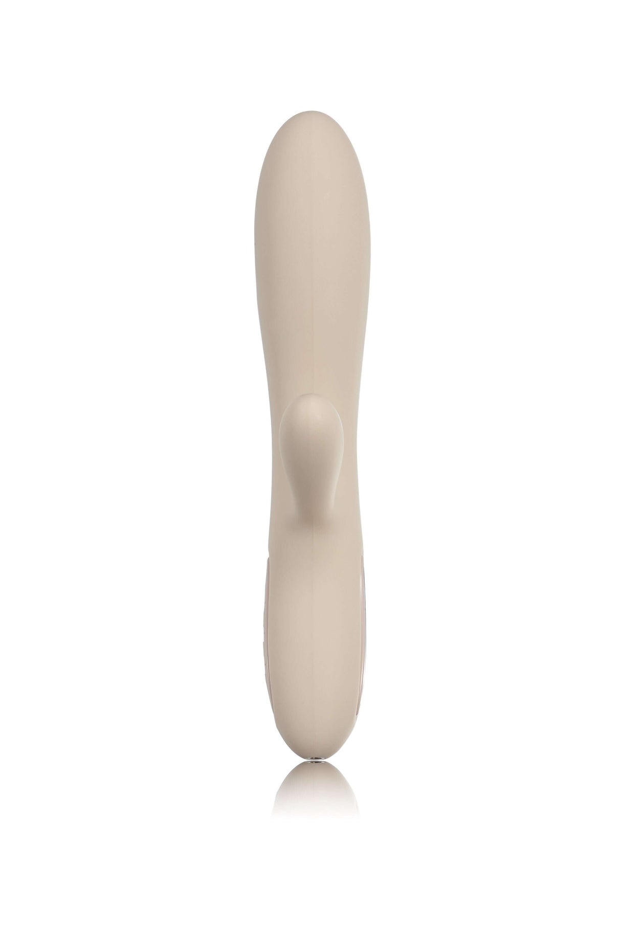 Svakom Lester Rechargeable Warming Rabbit Vibrator Khaki shown from the side for an elegant and innovative design.