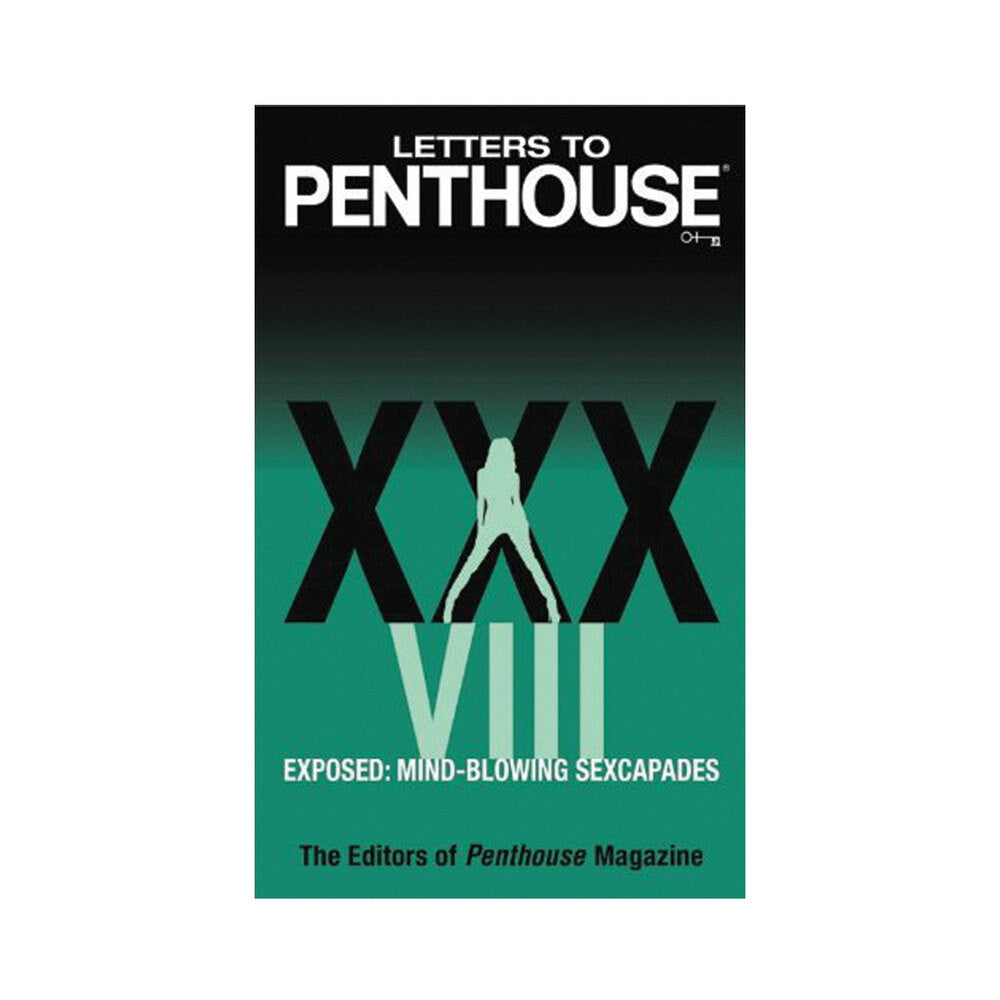 Letters to Penthouse XXXVIII cover featuring the title and tagline about mind-blowing sexcapades.