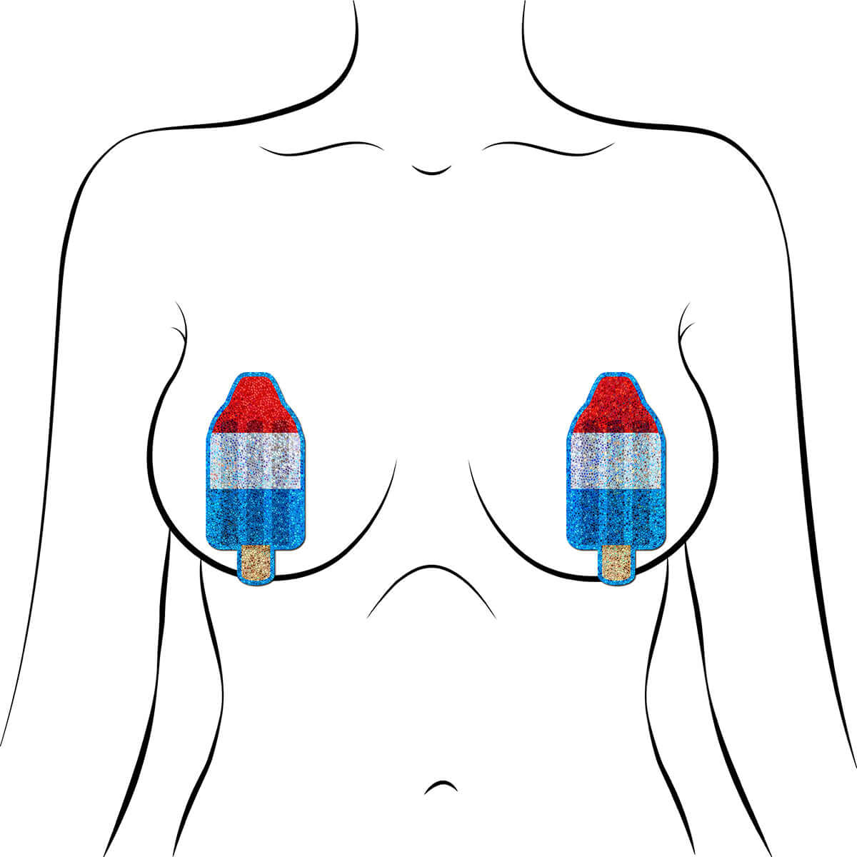 Pastease Glitter American Pop Pasties