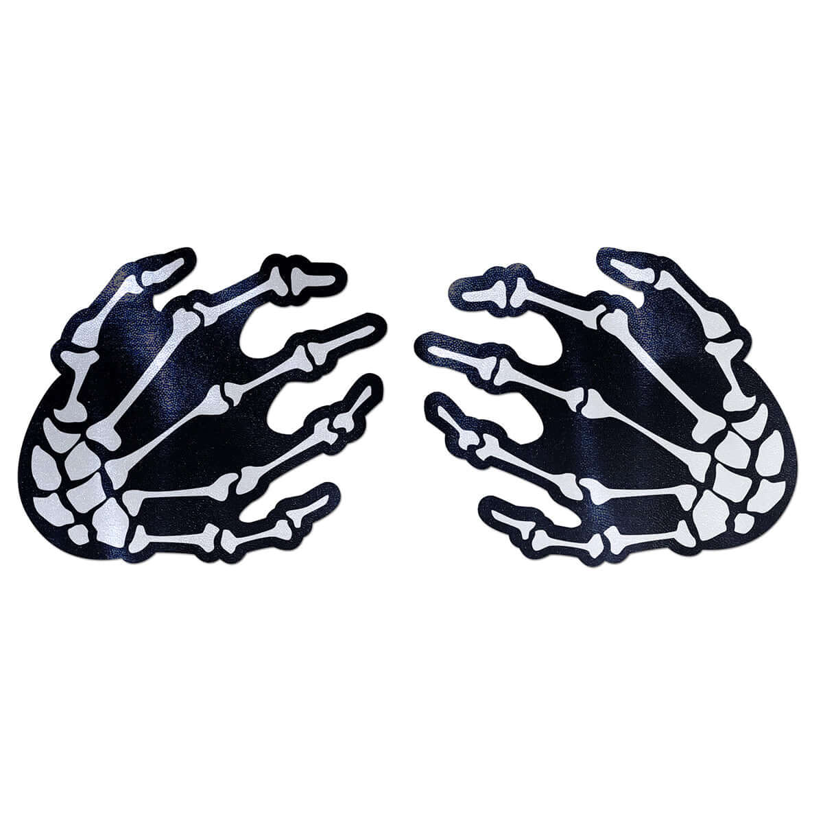 Pastease Skeleton Hands Pasties Black
