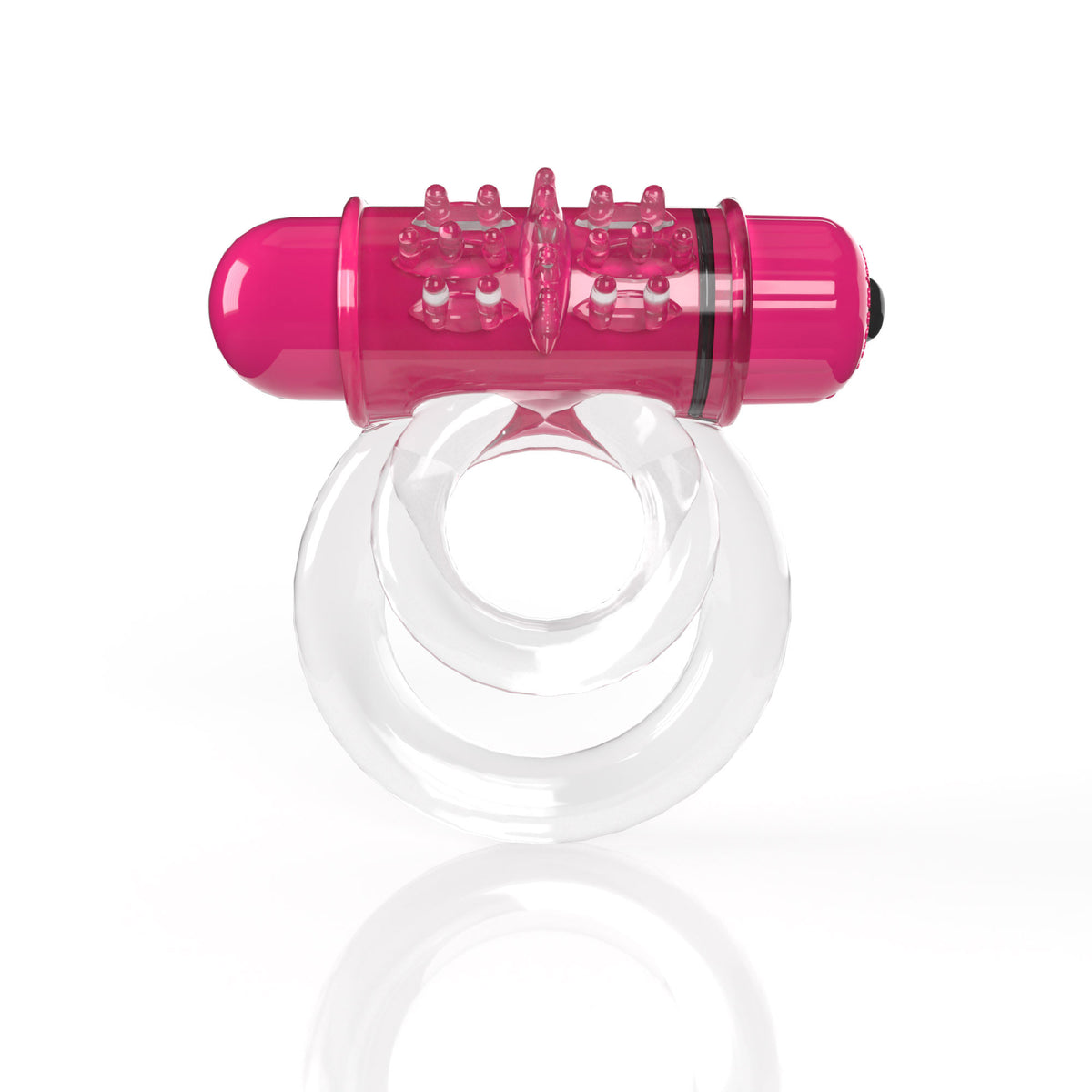 Screaming O 4T DoubleO 6 Vibrating Double Ring Strawberry for enhanced pleasure with dual rings and stimulation.