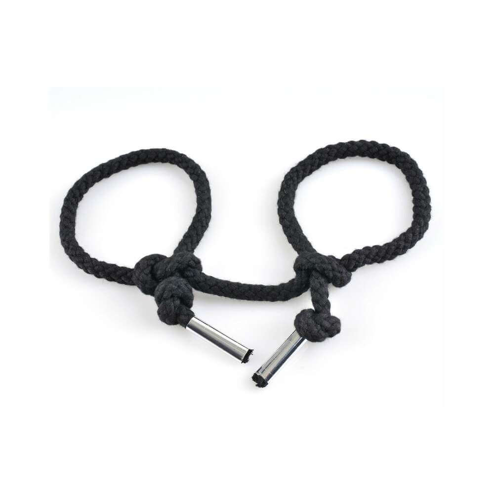 Fetish Fantasy Series 2-Piece Silk Rope Bondage Set Black