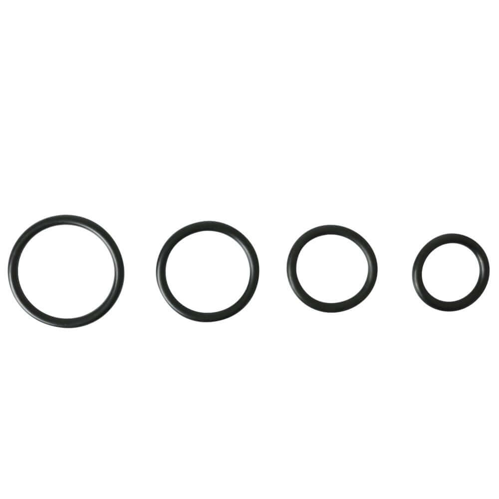 Sportsheets Rubber O-Ring 4-Pack Black