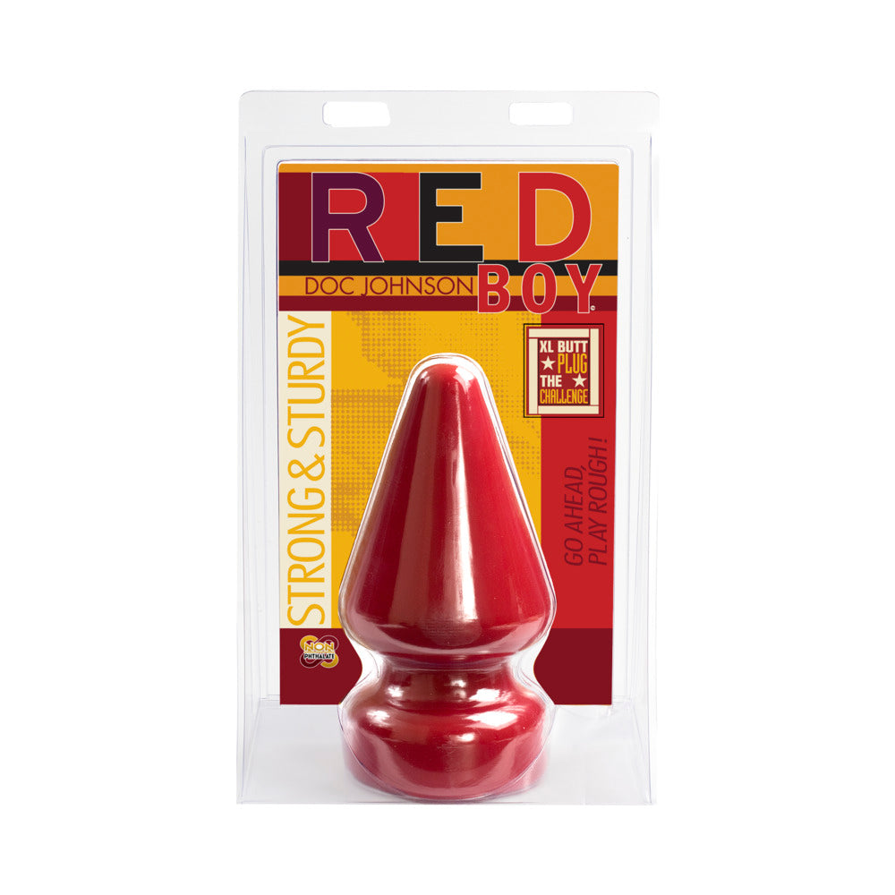 Red Boy - The Challenge Butt Plug - Extra-Large Red