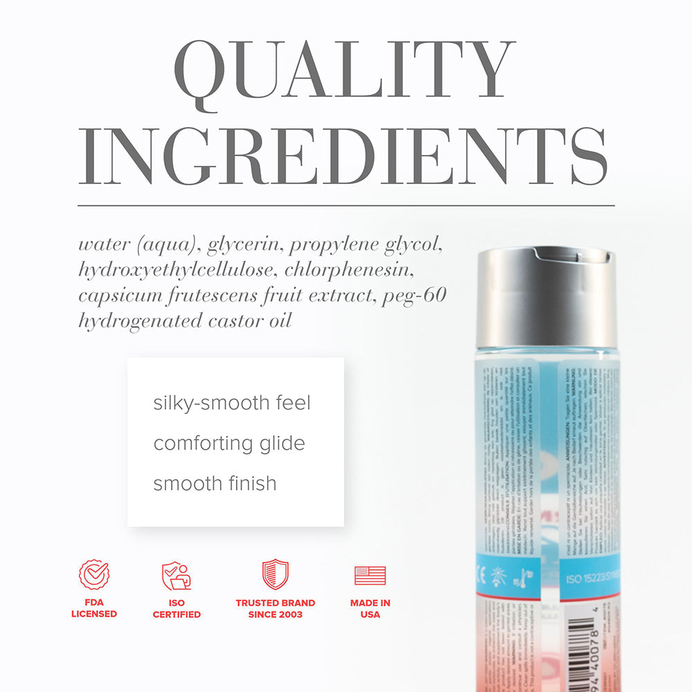 JO H2O Warming Water-Based Lubricant 8 oz