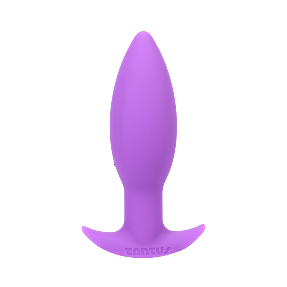 Tantus Neo Butt Plug Lilac Bulk featuring a smooth tapered design and a curved base for comfort during use.