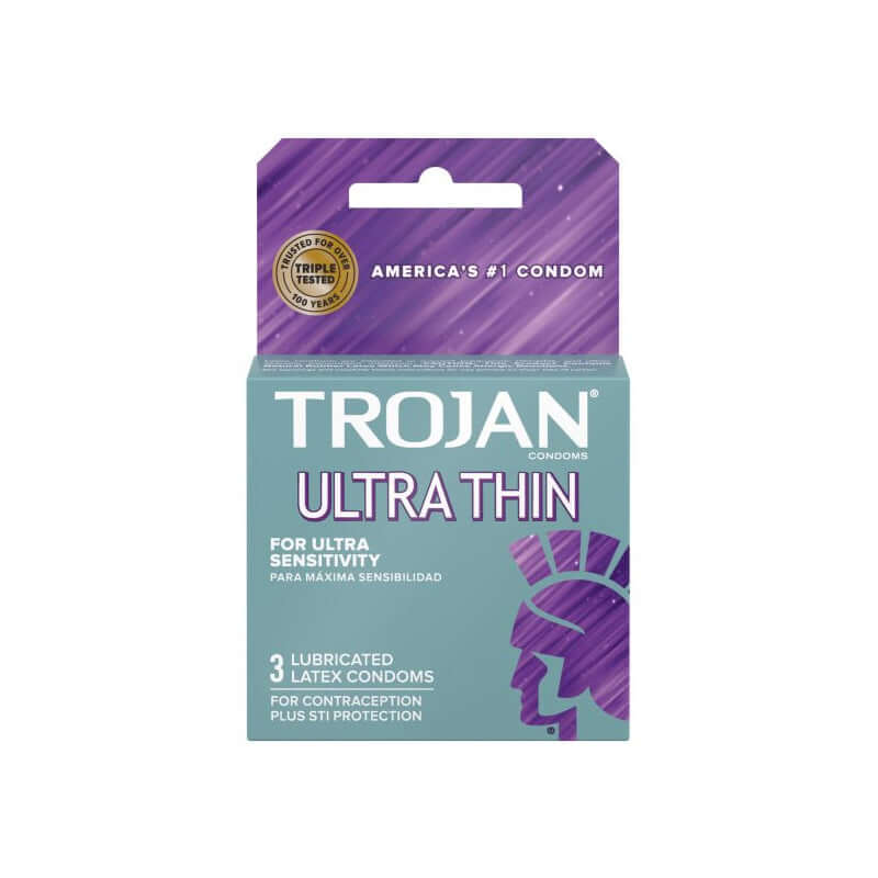 Trojan Ultra-Thin Lubricated Condoms 3 Pack