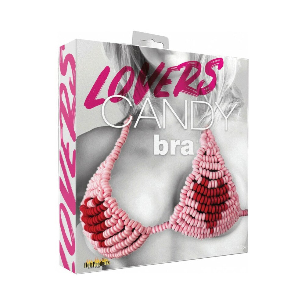 Lovers Candy Bra packaging featuring a playful heart-shaped candy design for special occasions.