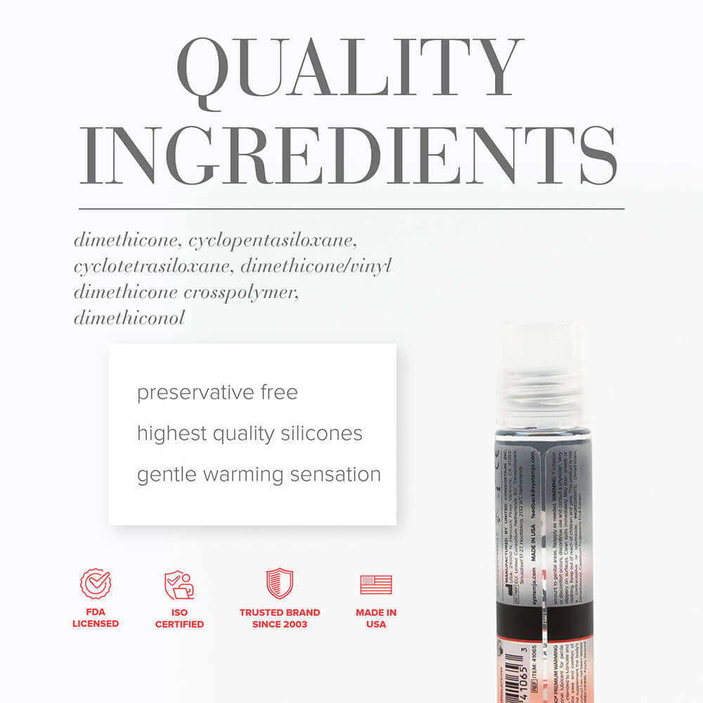 JO Premium Anal Warming Silicone-Based Lubricant 2 oz.