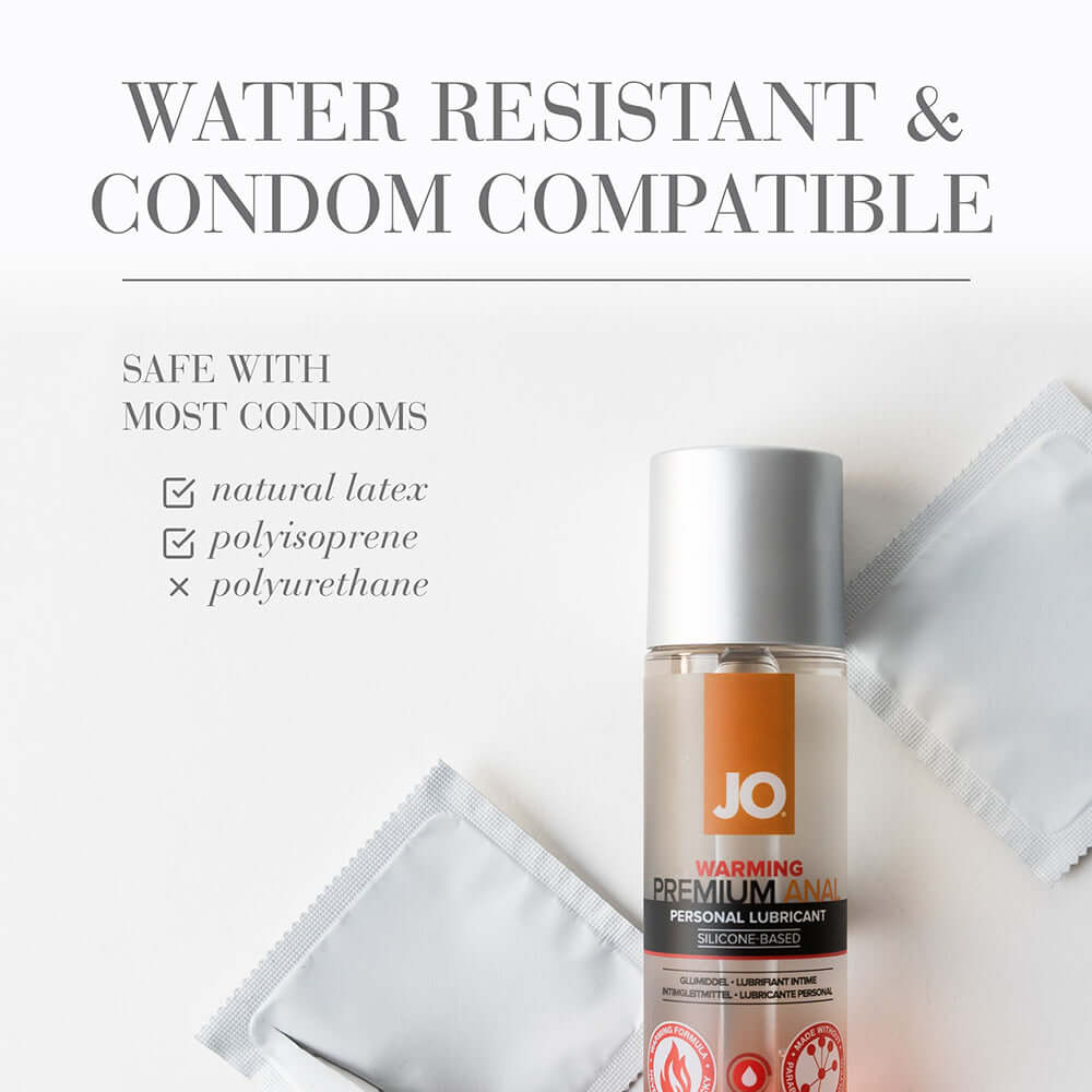 JO Premium Anal Warming Silicone-Based Lubricant 2 oz.