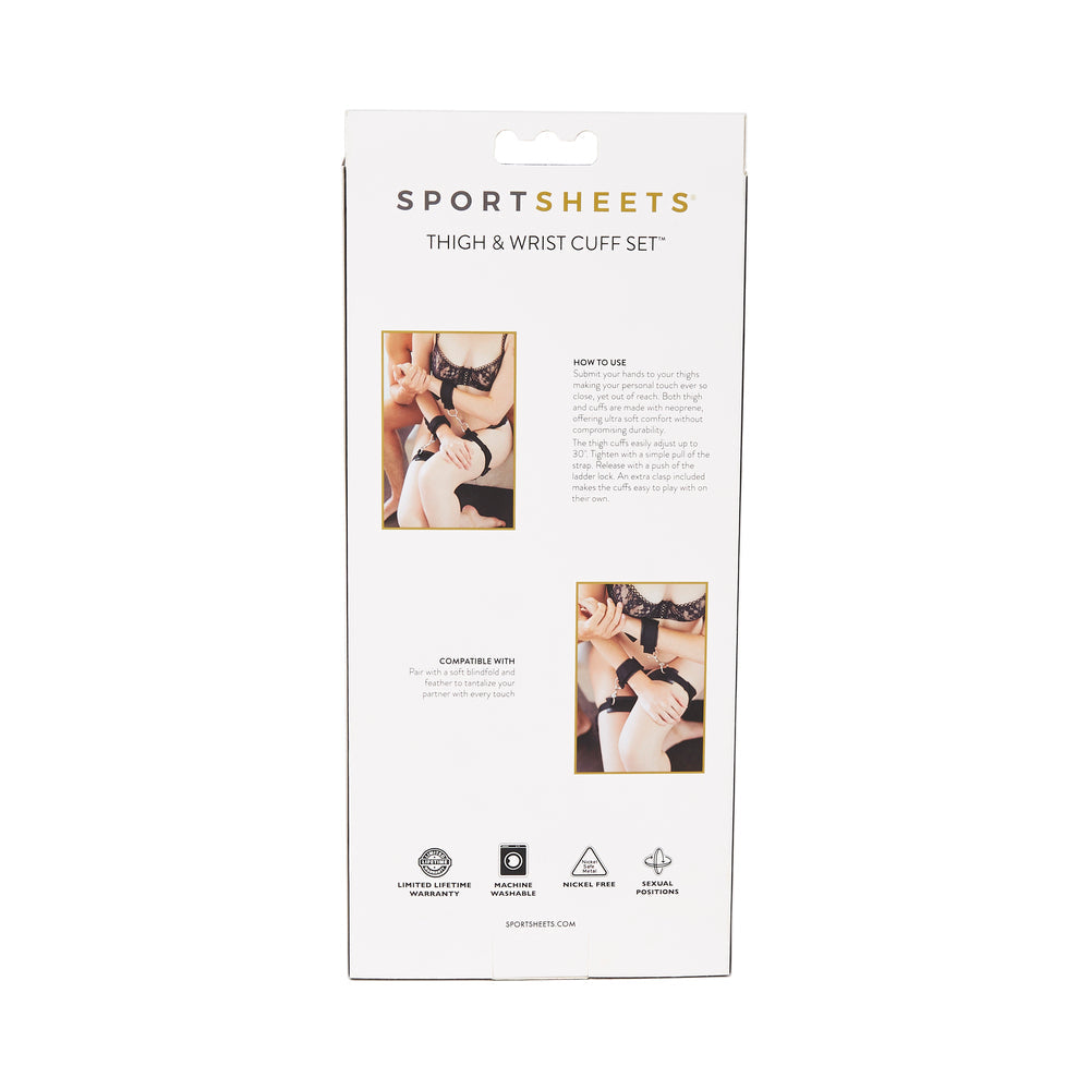 Sportsheets Thigh and Wrist Cuffs Set