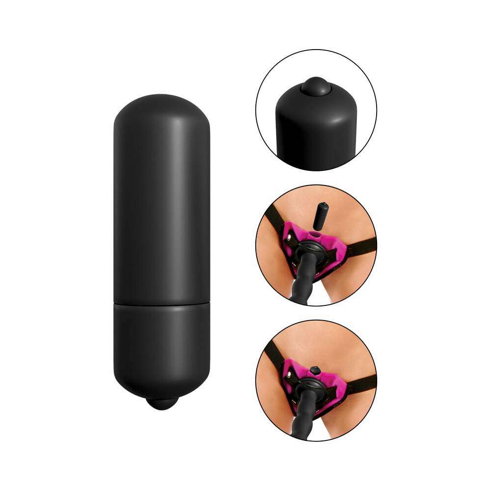 Fetish Fantasy Series 6-Piece Vibrating Strap-On Set With 6.5 inches Dildo Pink/Black
