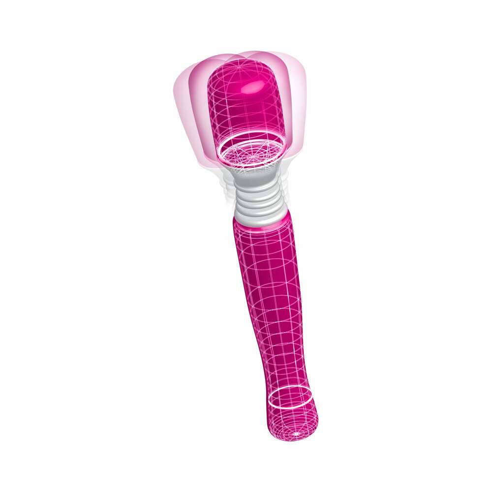 Mini Wanachi Waterproof Massager Flexible Silicone Wand Vibrator Pink