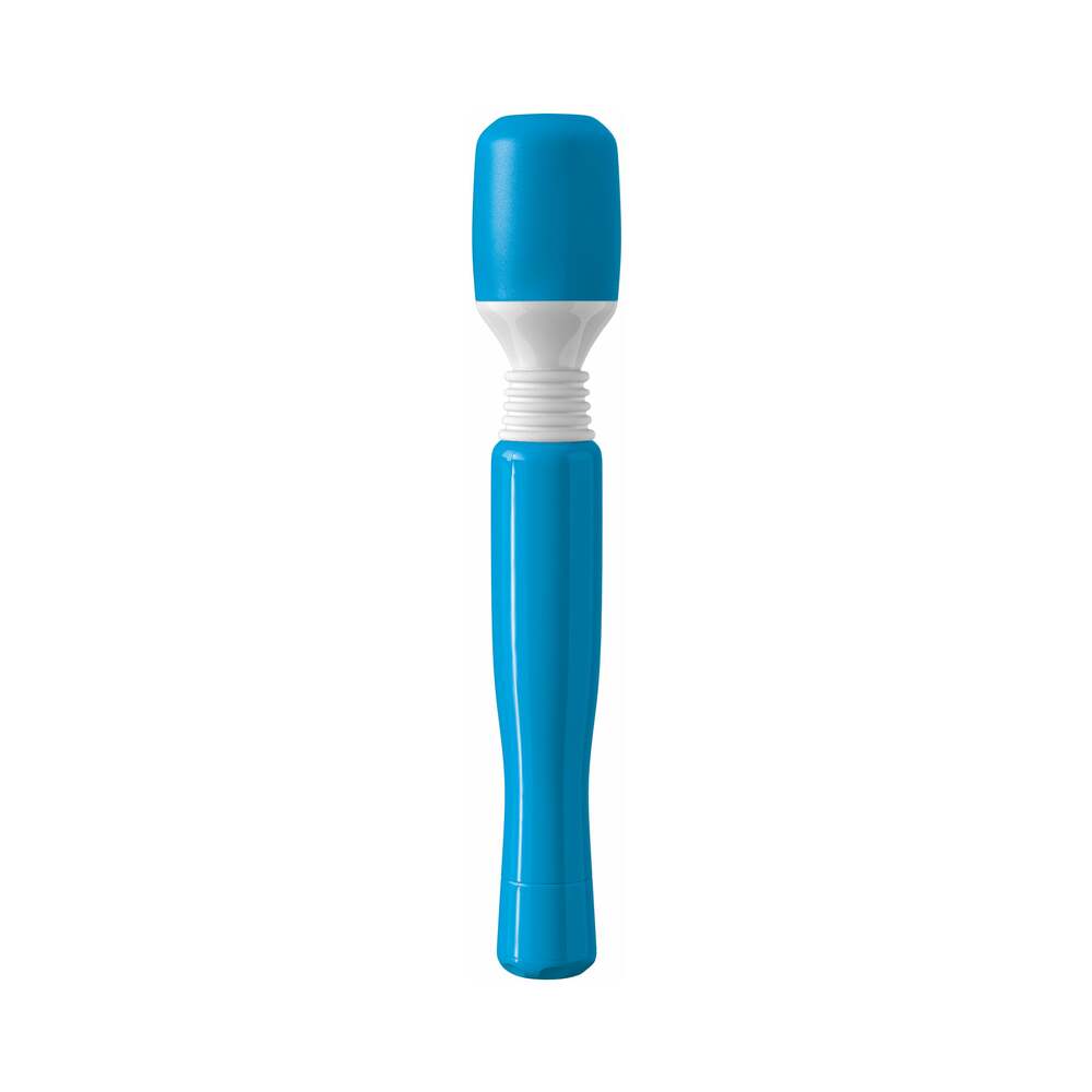 Mini Wanachi Waterproof Massager Flexible Silicone Wand Vibrator Blue