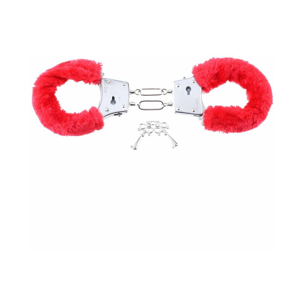 Fetish Fantasy Series Beginner's Furry Cuffs Red