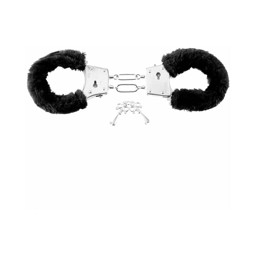 Fetish Fantasy Series Beginner's Furry Cuffs Black