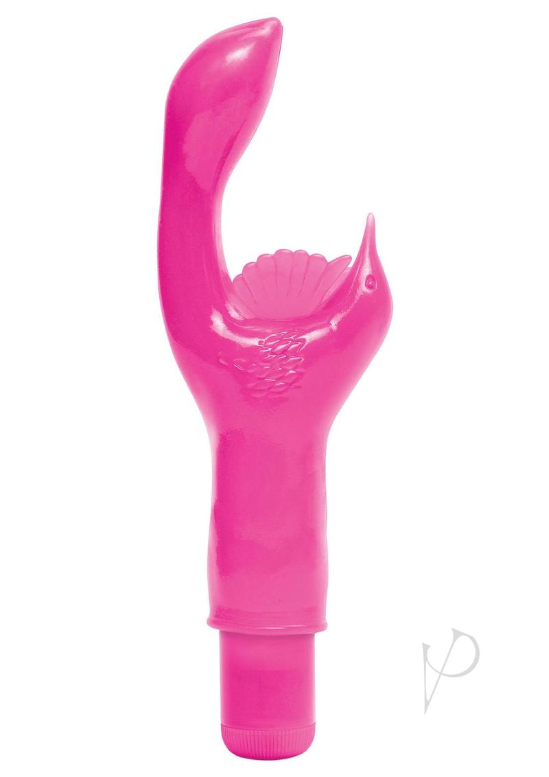 Wanachi Happy Hummer G-Spot Massager Pink with butterfly wings for dual stimulation.