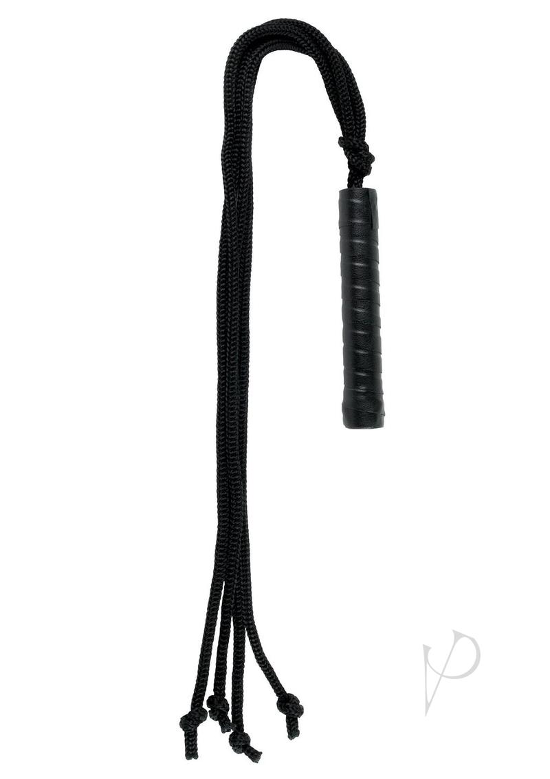 Fetish Fantasy Series First Time Fantasy Kit Black includes an elegant black whip for playful bondage exploration.
