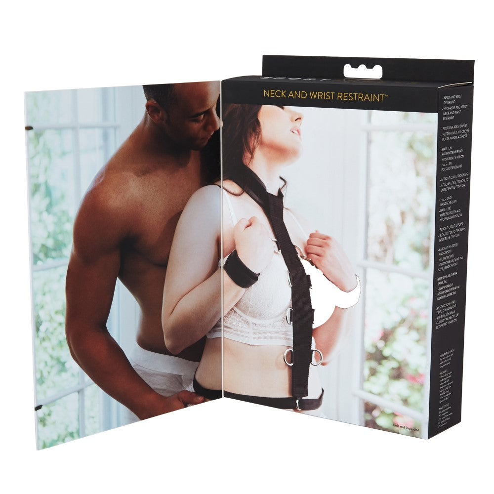 Sportsheets Adjustable Neoprene Neck & Wrist Restraint Black