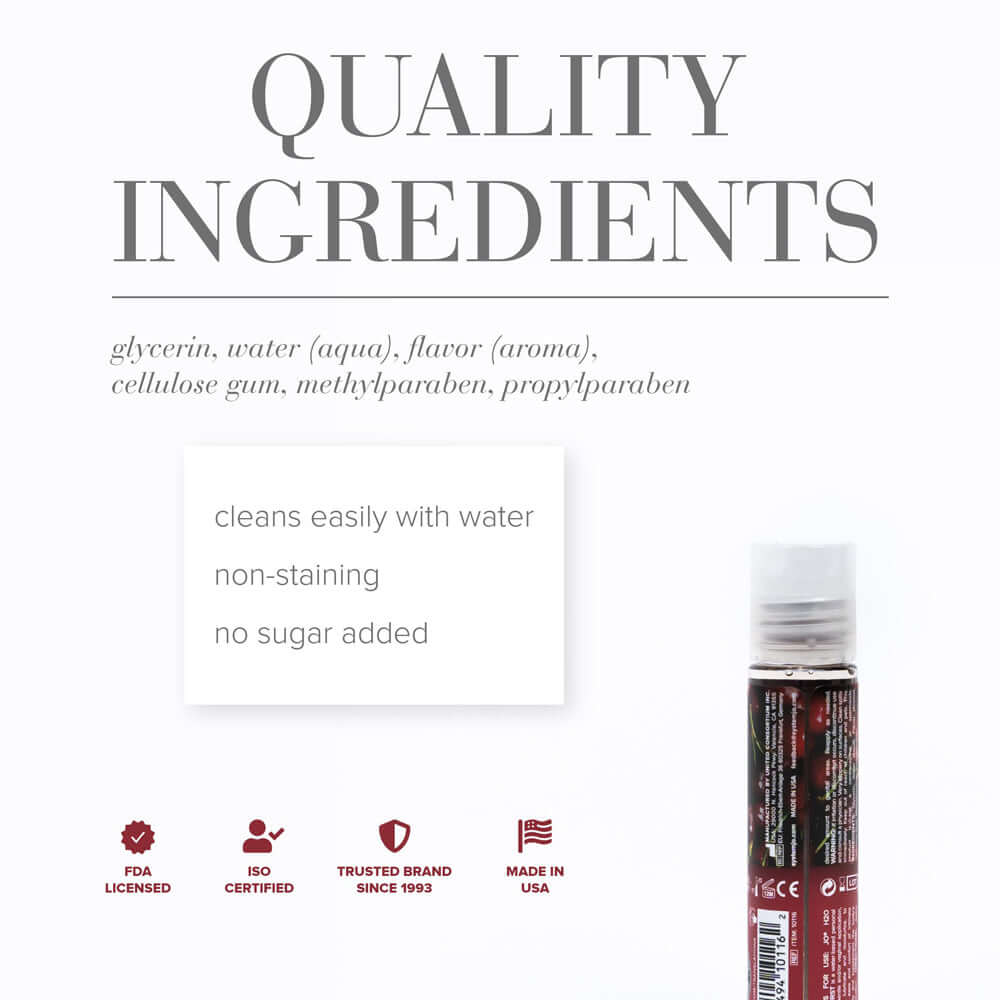 JO H2O Cherry Burst Flavored Water-Based Lubricant 1 oz.