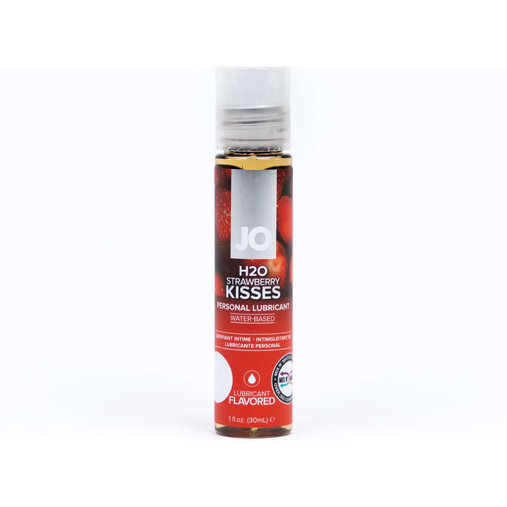 JO H2O Strawberry Kisses Flavored Water-Based Lubricant 1 oz.