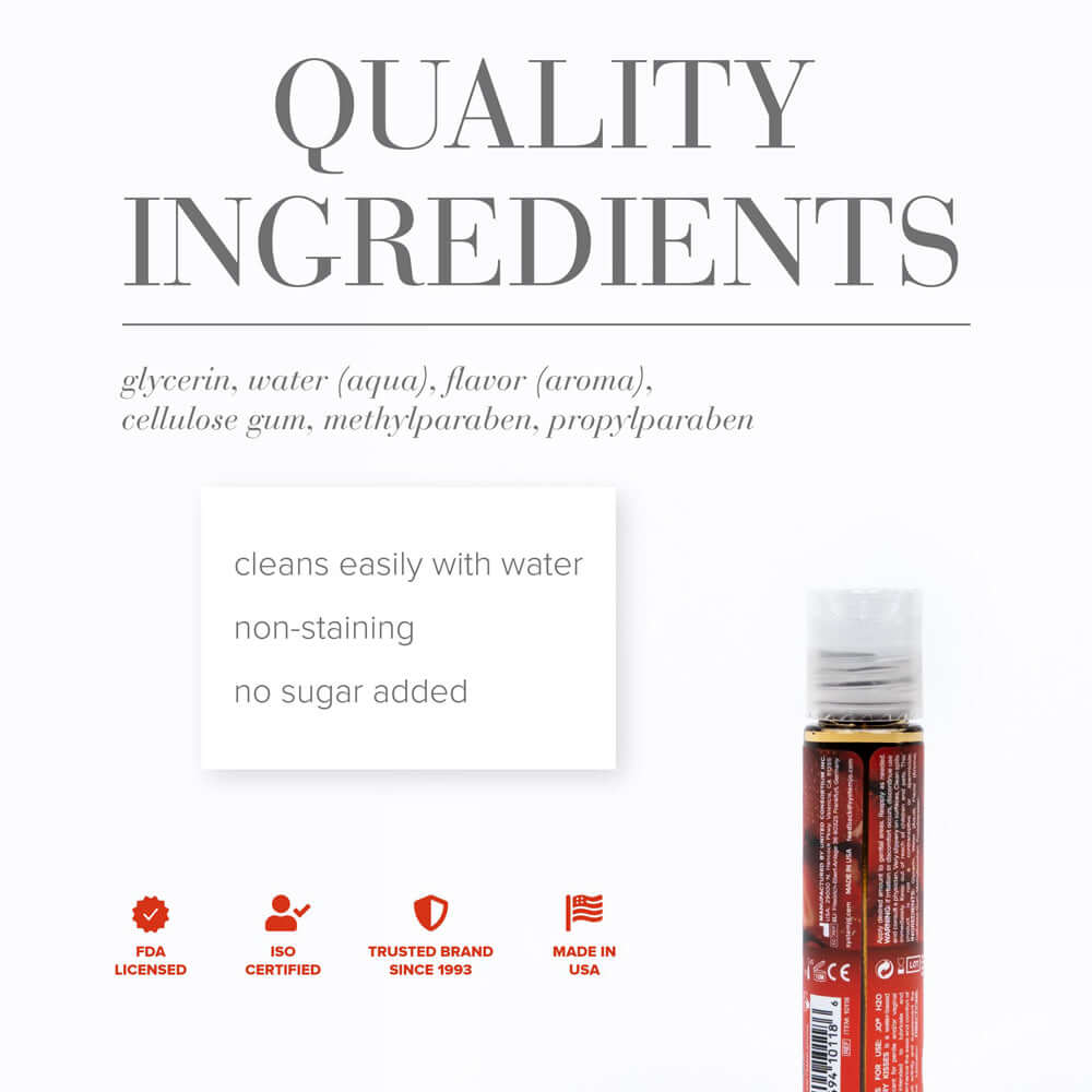 JO H2O Strawberry Kisses Flavored Water-Based Lubricant 1 oz.