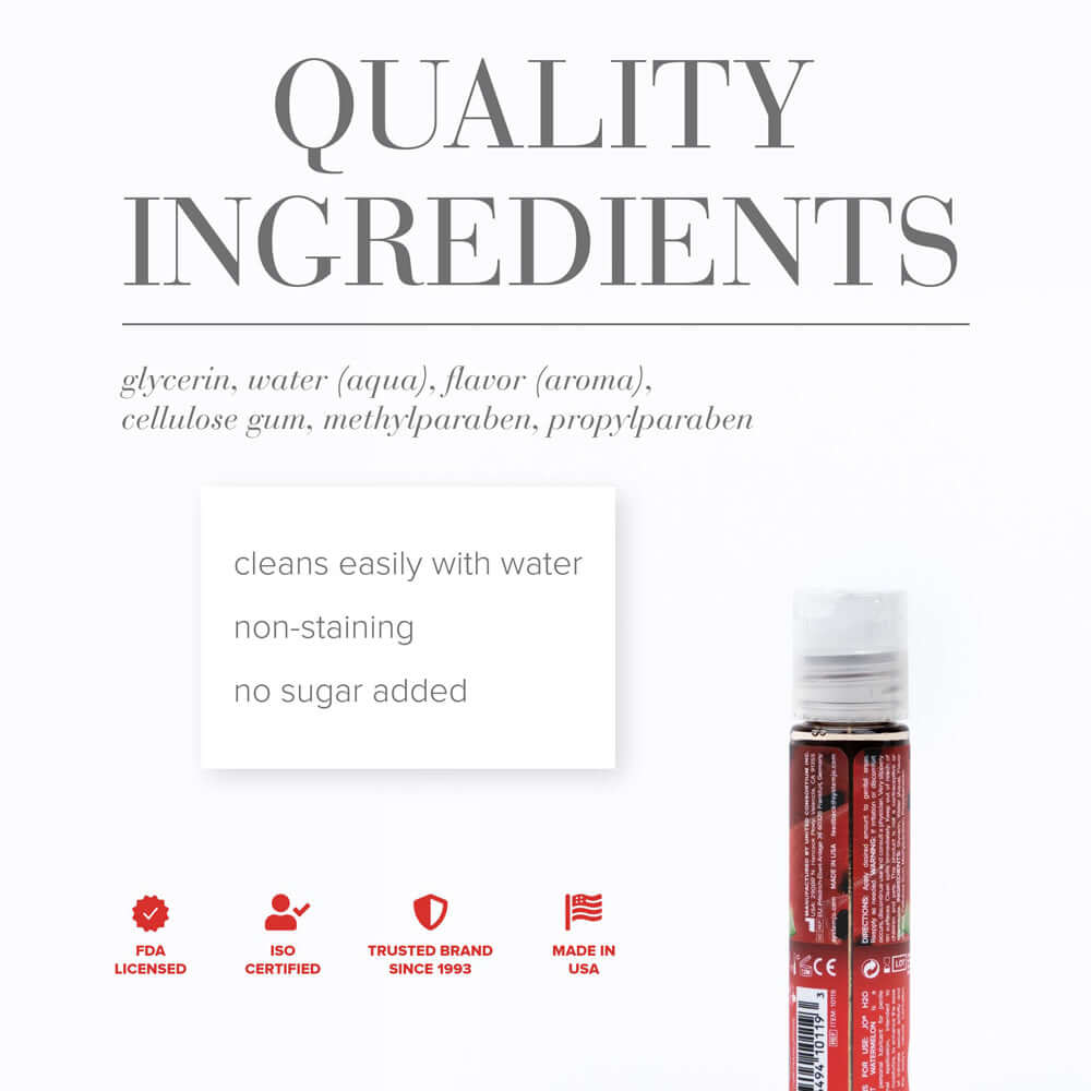 JO H2O Succulent Watermelon Flavored Water-Based Lubricant 1 oz.