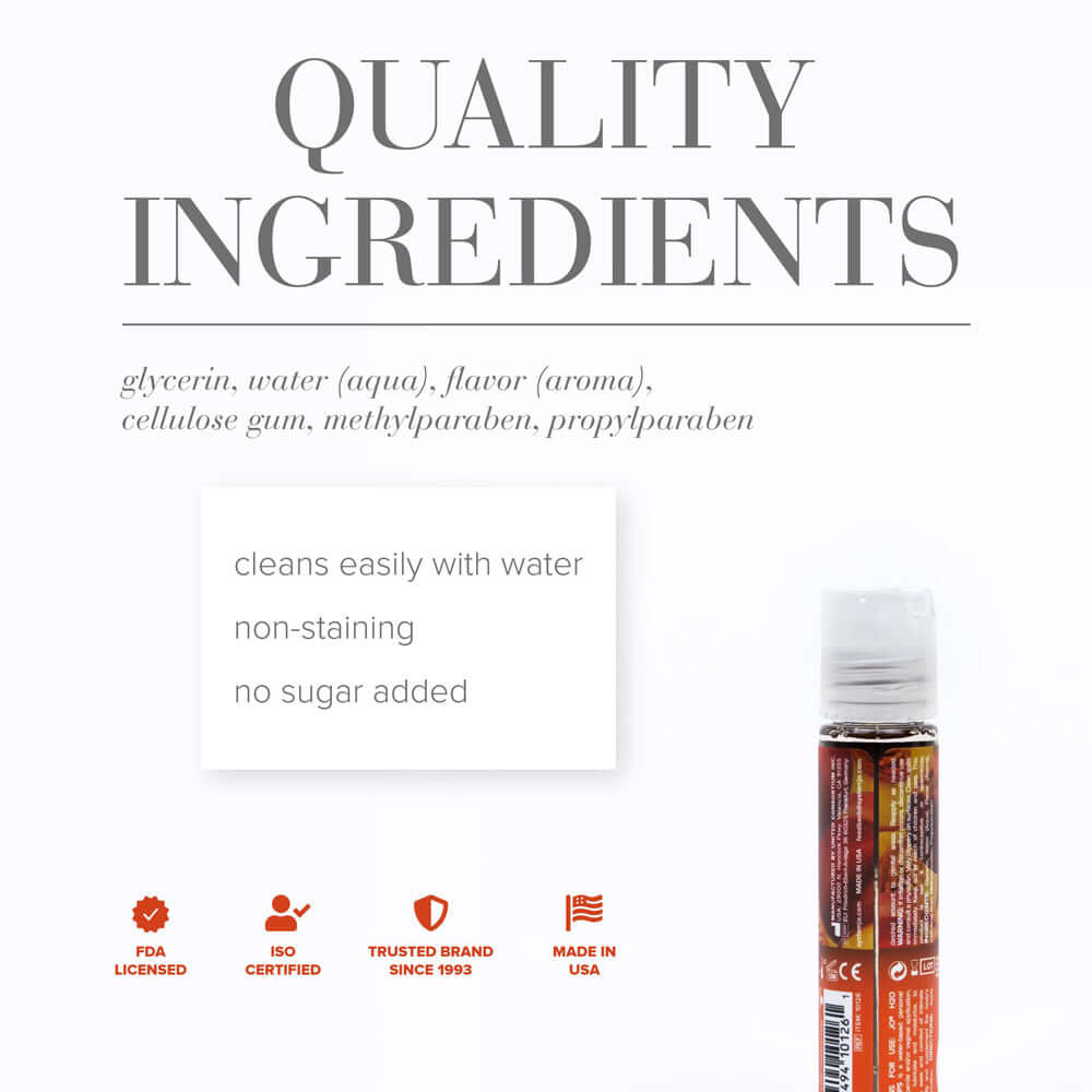 JO H2O Peachy Lips Flavored Water-Based Lubricant 1 oz.