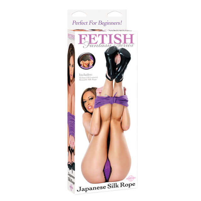 Fetish Fantasy Series Japanese Silk Rope 10.5 m / 35 ' Purple